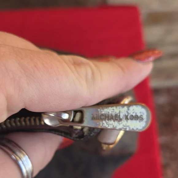 MK Brown Monogram Tote Bag - Picture 9 of 16